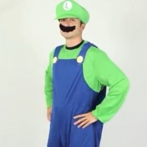 Luigi body suit Halloween costume & hat size M